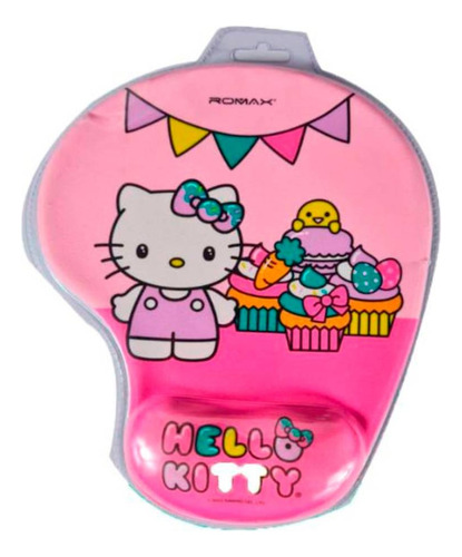 Mouse Pad Ergonomico Gamer Diseño Hello Kitty Reposa Muñeca