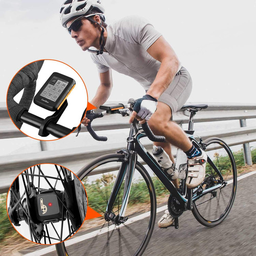 Coospo Ciclocomputador Gps Inalámbrico, Velocímetro Con L...