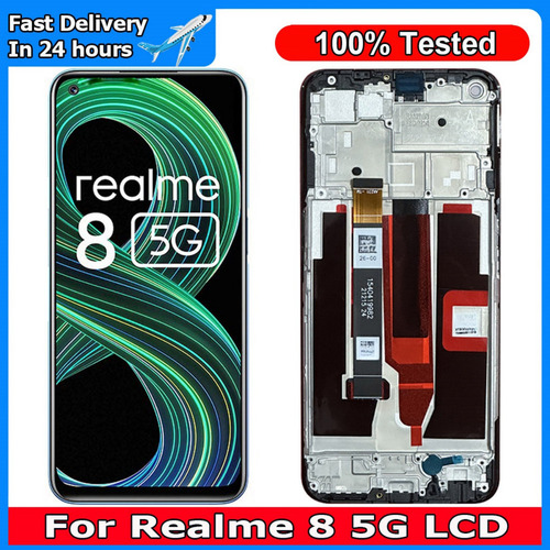 P0m Pantalla Táctil Lcd Con Marco Para Oppo Realme 8 5g