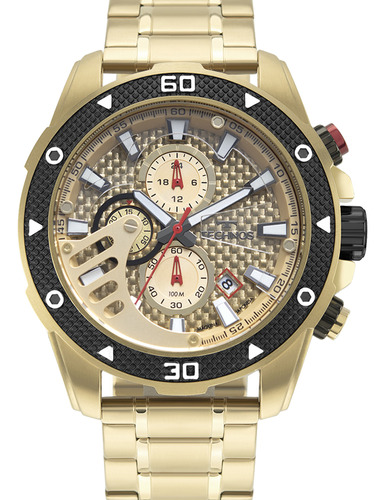 Relógio Technos Masculino Ts Carbon Dourado Js15end 1d