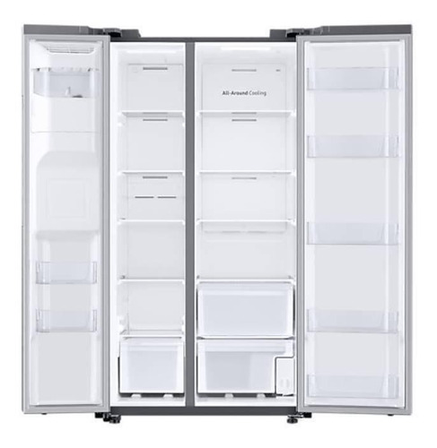 Imagen 3 de 8 de Heladera inverter no frost Samsung RS27T5200 refined inox con freezer 27.4 ft³ 220V
