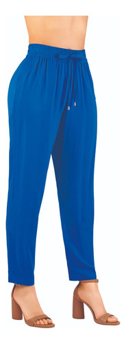 Pantalón Muejr Casual Azul Fluido 905-84