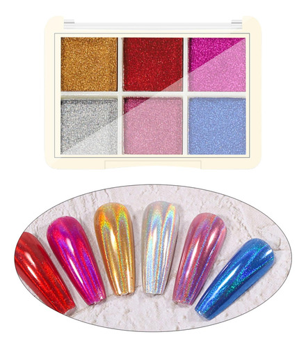 2 Pigmento De Esmalte En Polvo Para Uñas, Polvos