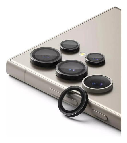 Vidrio Templado Para Camara De Samsung S25 Ultra Negro