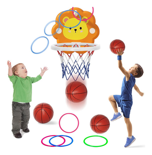 Aro De Baloncesto Para Interiores Para Niños Pequeños, 2 En 