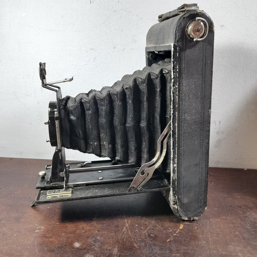 Imagem 2 de 9 de Câmera Fotografica Fole Antiga Grande Decoração Com Defeito