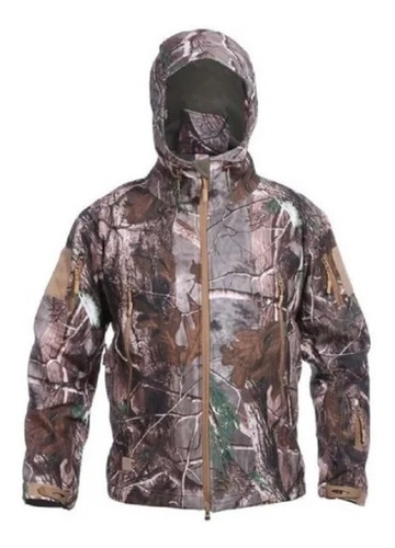 Chaqueta Caza Impermeable Softshell Realtree Camuflado Flex