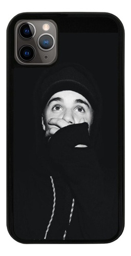 Funda Uso Rudo Tpu Para iPhone Justin Bieber Fondo Negro