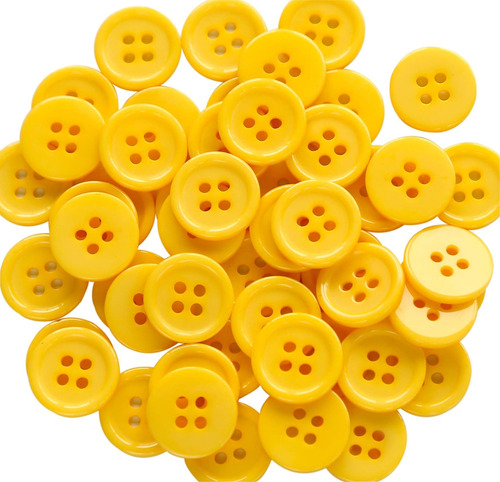 Botones Ganssia De 15 Mm, Para Coser, 160 Unidades, Color...