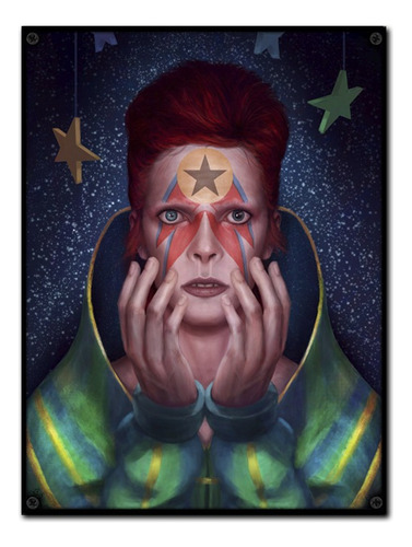 #1192 - Cuadro Vintage 30 X 40 - David Bowie Musica No Chapa