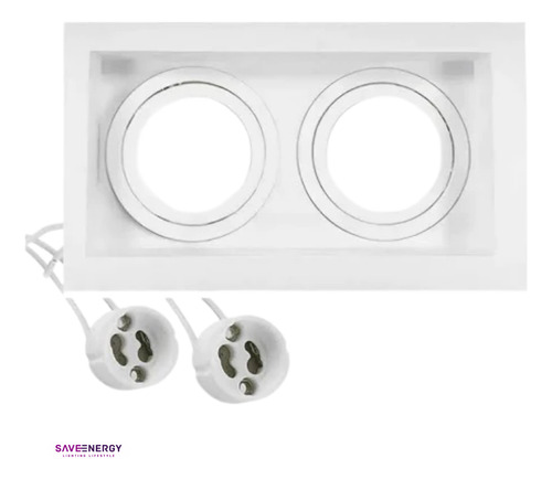 Spot Recuado Duplo Par20 Save Energy Para Embutir 100 Pçs