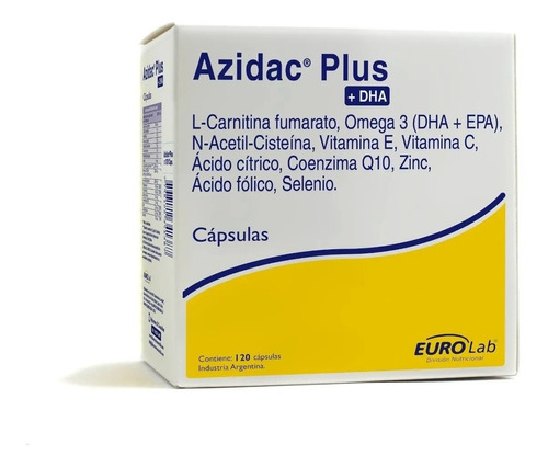 Eurolab Azidac Plus Dha Fertilidad Masculina X 120 Cápsulas 
