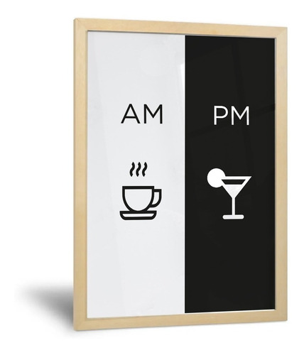 Cuadros Cocina Taza Cafe Cocktail - 30x42 Cm - Cal. Premium