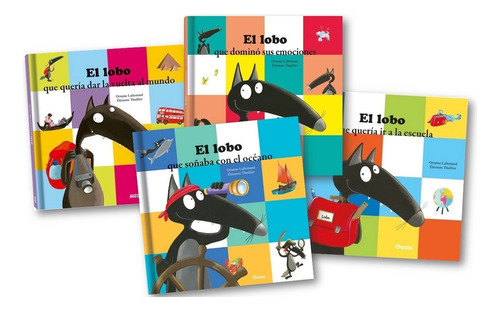 ** 4 Libros Lobo ** Lallemand Thuillier