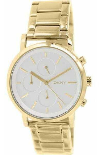 Reloj Mujer Dkny Soho Cronogafo Acero Inox Dial Ny2274