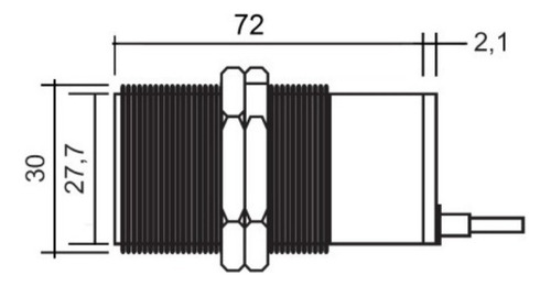 Sensor Indutivo Lm30-3010pa 6-36vdc Pnp Na