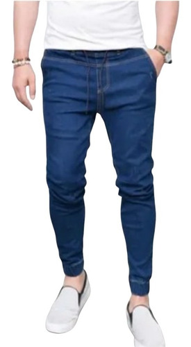 Pantalón Joggers Jeans Strech Juvenil De Hombre, Joggers Pan