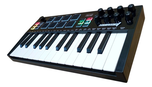 Controlador Midi Sensitivo 25 Teclas 8 Pads Expandibles