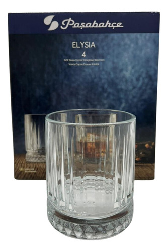 Vaso De Whisky Diamante X4 355cc 10x8,5 Cm Calidad Premium 