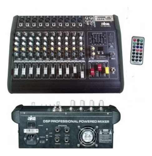 Consola Power Mixer 10 Canales Akc Kc-1010