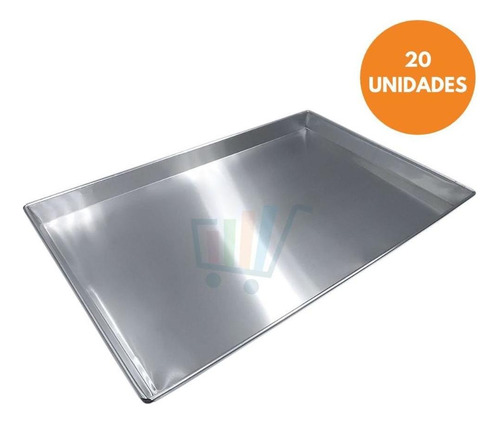 Armário Esqueleto Epóxi Com 20 Assadeiras Lisas 40x60 Innal
