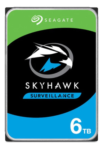 HD Seagate Skyhawk Surveillance, 6 TB, 256 MB, SATA ST6000vx009, color azul
