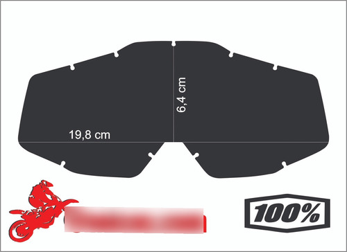 Repuesto Lente Mica Antiparra 100% Racecraft Acurri