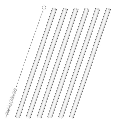 Conjunto De Canudos De Silicone Reutilizáveis Com Escova De