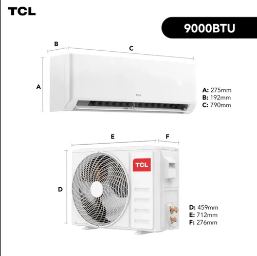 Aire Acondicionado 9000btu Inverter Tcl Con Wifi 4 En 1