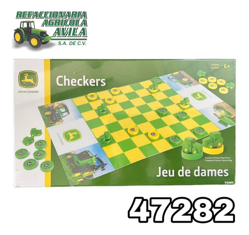 Juego De Fichas Checkers John Deere