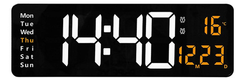 B Reloj De Pared Digital De 15 Usb Pantalla De Dos Colores.