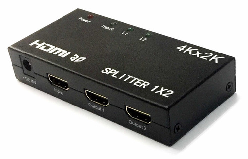 Splitter Hdmi Delcom De 1x2 Salidas P/ Tv Full Hd 3d Switch
