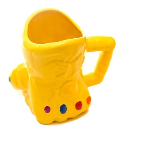 Taza 3d Thanos Guantelete Del Infinito Marvel Cerámica 650ml
