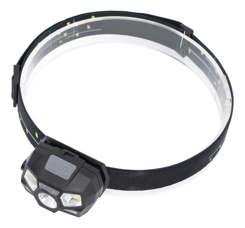Lanterna De Cabeça De Farol Led Impermeável Usb Charging Str