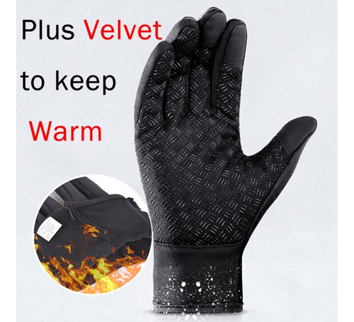 Imagen 6 de 7 de Guantes Moto Bici Neopreno Y Polar C/touch Y Antideslizante