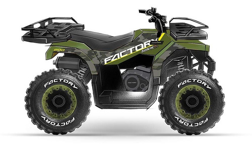 Imagen 3 de 3 de Cuadron Factorybike Bigbear 200cc Automatico C/retr Y Wincha