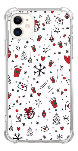 Funda Nsydnbly Para iPhone 11- Patrón Regalos Navidad