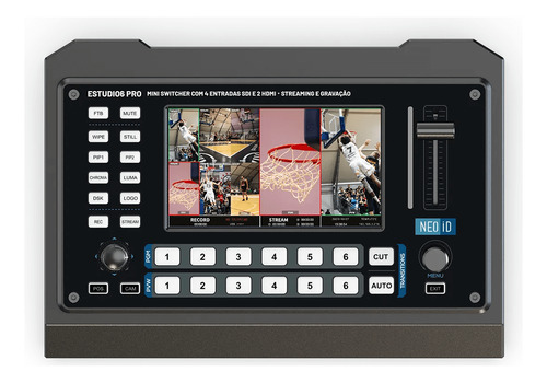 Switcher Neoid Estudio6 Pro Sdi/hdmi Streaming Ip/usb Contro