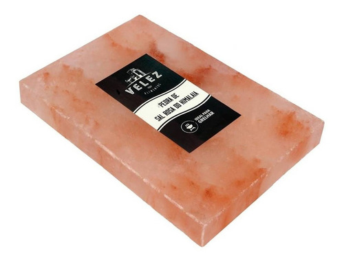 Pedra De Sal Himalaia Rosa Original Velez 30x20 P/ Churrasco
