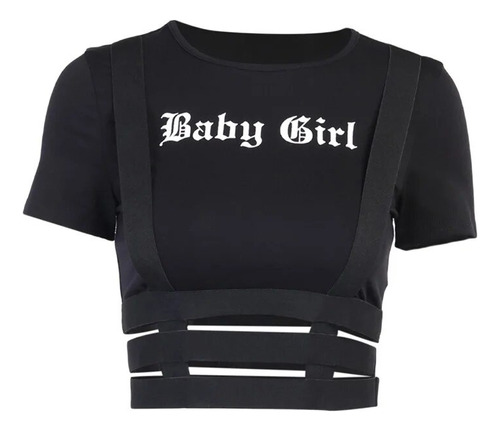 Camiseta Corta De Manga Corta Con Estampado  Baby Girl