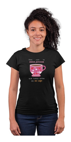 Playera Amor Y Amistad - Mujer - Café