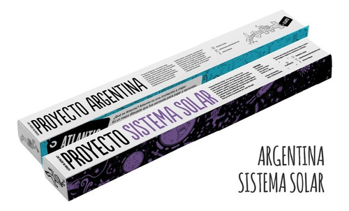 Mapas Atlantis Argentina + Sistema Solar Kit Colorear Pintar
