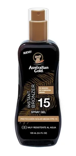 Australian Gold Spray Gel Con Bronce Fps 15