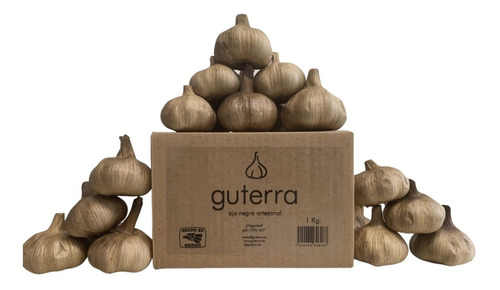 Ajo Negro Artesanal Guterra 1 Kg A Granel En Caja