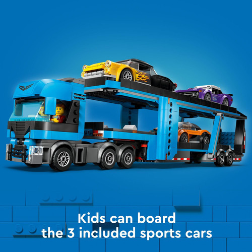 Set De Coche De Juguete Lego City Car Transporter Truck Con