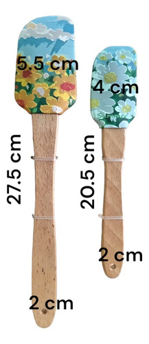 Pack 6 Espátulas/palas/miserable P/cocina C/flores. Ch Y G. Varios