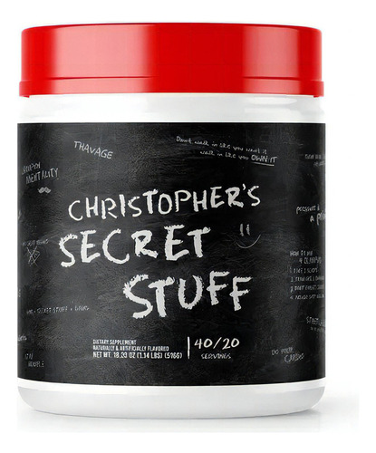 Pre Entreno Cbum Thavage Secret Stuff Raw Nutrition 40 Servs White Cherry