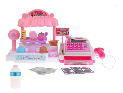 Simulación Tienda De Helados Caja Registradora Set Niños