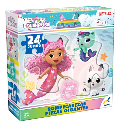 Gabby’s Dollhouse Rompecabezas 24 Pzs | Piezas Gigantes Juguete Educativo
