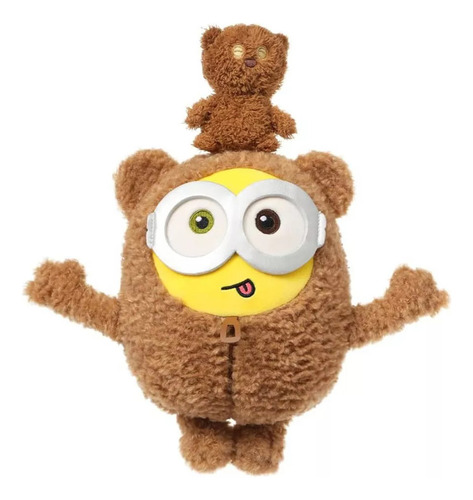 Peluche Miniso Bob+tim Amarillo 28 Cm Minions 2025